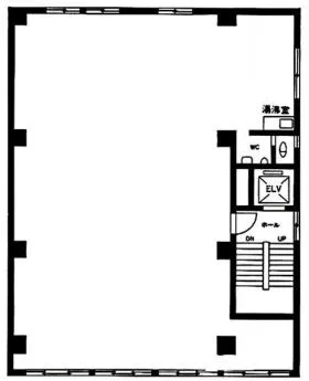 第11駅前プラザの基準階図面