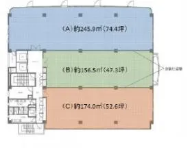 アーバンセンター立川(旧:OHAビル)ビルの基準階図面