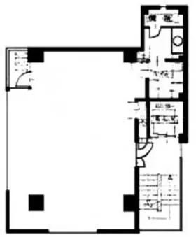 ピラミッドビルの基準階図面