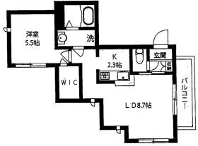上原代々木羽田ビルの基準階図面