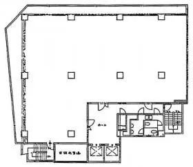 八丁堀FRONTの基準階図面
