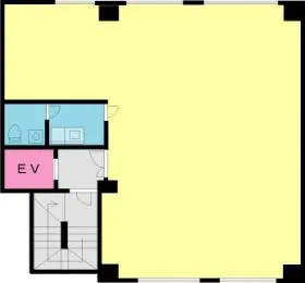 13番5号館ビルの基準階図面