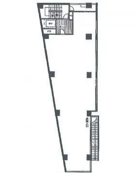 花川第2ビルの基準階図面