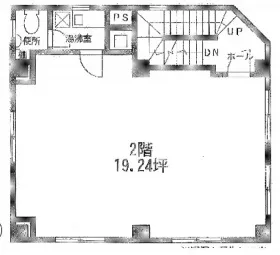 玉谷ビルの基準階図面