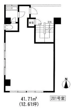 中銀八王子マンシオンビルの基準階図面