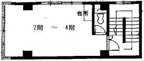 飯田橋磐梯ビルの基準階図面