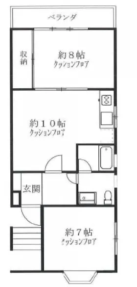 石井レジデンスの基準階図面
