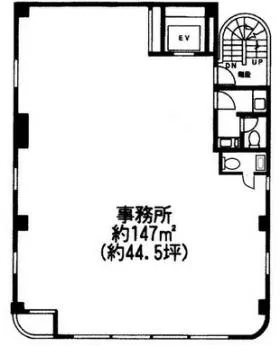 両国有線ビルの基準階図面