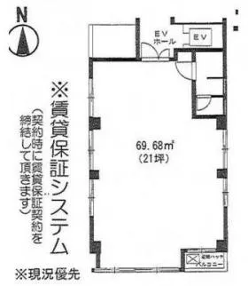 エイケイビルの基準階図面