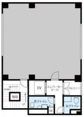 アトミックスビルの基準階図面