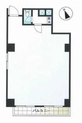 クインズコート新宿ビルの基準階図面