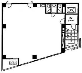 THビルの基準階図面