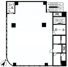 人形町小池ビルの基準階図面