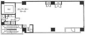 平成本社海岸ビルディングの基準階図面