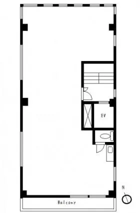 井筒屋ビルの基準階図面