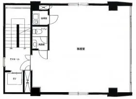 晴花ビルの基準階図面