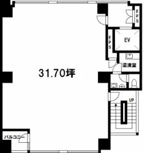 宮崎ビルの基準階図面