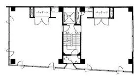 豊ビルの基準階図面
