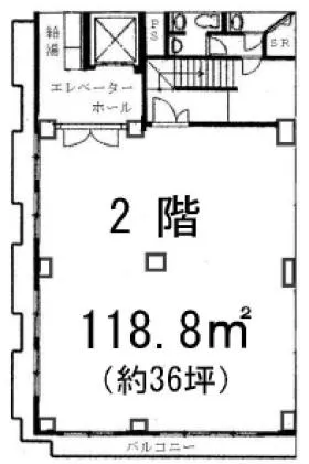 グレイスハウスビルの基準階図面