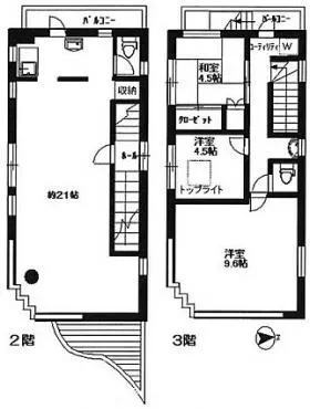 E・Sビルの基準階図面
