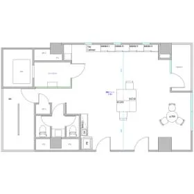 蔵前永谷ビルの基準階図面