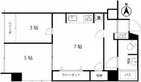 サーラ三田ビルの基準階図面