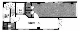 プレリュード中央ビルの基準階図面