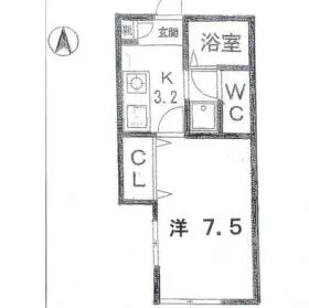 コリナス神宮前ビルの基準階図面