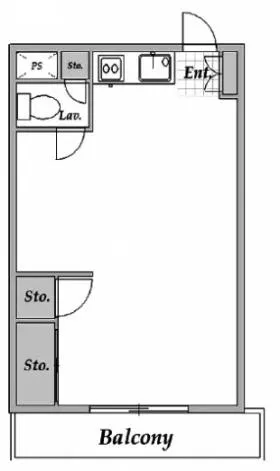 ジュネス代々木の基準階図面