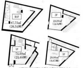 高橋ビルの基準階図面