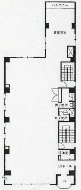 清水ビルの基準階図面