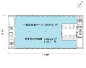 エグゼクティブセンター六本木ヒルズノースタワーの基準階図面
