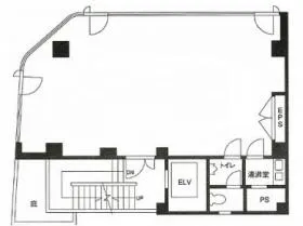 ルート人形町ビルの基準階図面