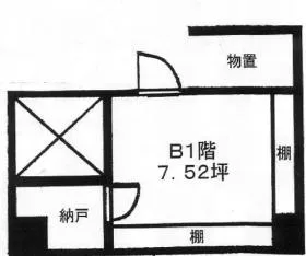 福永ビルの基準階図面