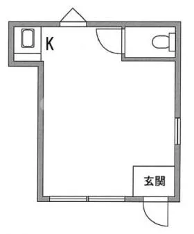 安田荘の基準階図面