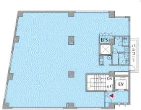 神宮前エーアイビルの基準階図面