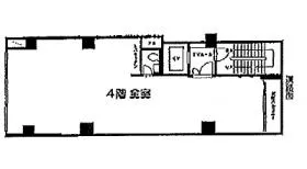スズキビルの基準階図面