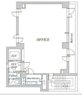 タムラビルの基準階図面