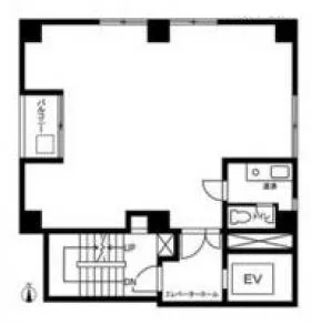 赤木屋ビルの基準階図面