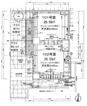 コンシェリア浜松町Ⅱの基準階図面
