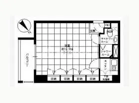 ステュディオ虎ノ門の基準階図面