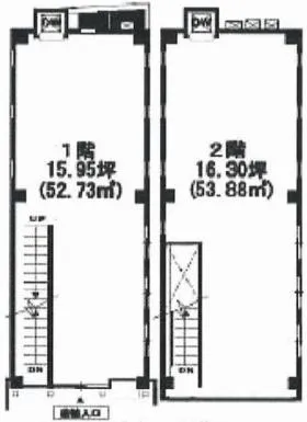 芝大門ワンダービルの基準階図面
