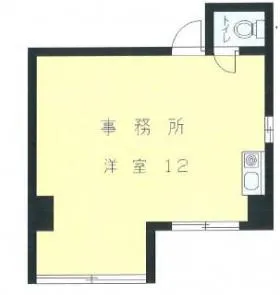 コルベール神泉ビルの基準階図面
