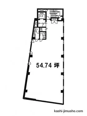 第ニ山田ビルの基準階図面