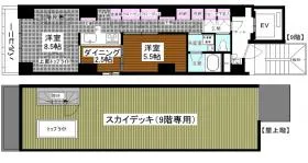 LILIO小石川の基準階図面