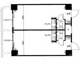 S・Sビルの基準階図面