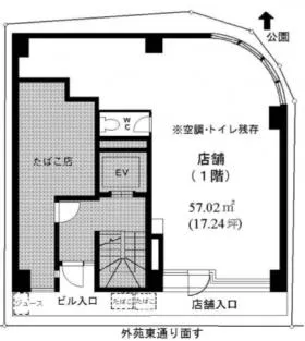 田渕パークビルの基準階図面