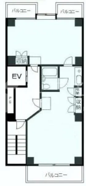 大久保商事ビルの基準階図面
