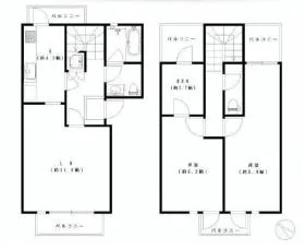 ベルヴィーユ渋谷の基準階図面