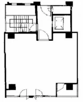成田屋ビルの基準階図面